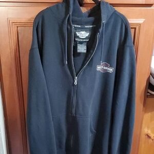 Mens Harley Davidson Zip Up Milwaukee USA Hoodie